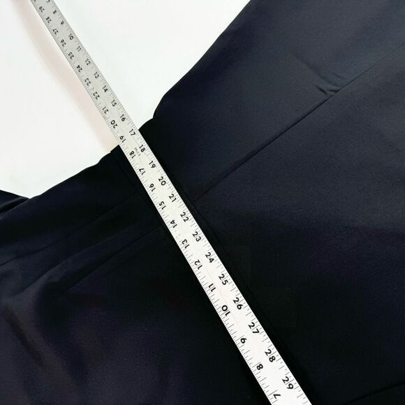 Ann Taylor Dress Womens 16 Black Short sleeve A Line Flare Crewneck Mature - Picture 8 of 11